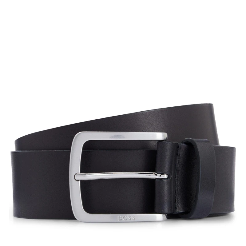 Image of Boss Mens Jor V Leather Belt Black male 32R (85cm)