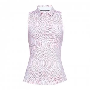 Image of Urban Armor Gear Zing Sleeveless Novelty Polo Shirt Ladies - White