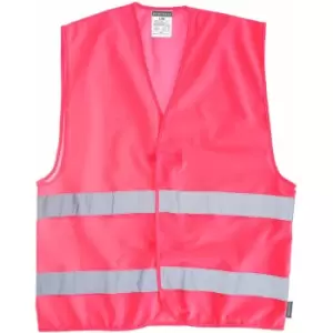 Image of F474 - Pink Sz s/m Hi-Vis Iona Safety Vest Visibility Reflective - Pink - Portwest