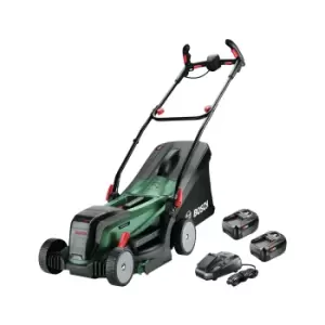 Image of Bosch UniversalRotak 37-550 18V 2 x 4Ah Li-ion Cordless Rotary Lawnmower