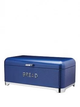 Image of Kitchencraft Lovello Bread Bin In Midnight Navy Blue