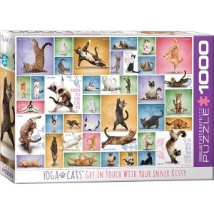 Image of Yoga Cats Eurographic 1000 Piece Jigsaw Puzzle