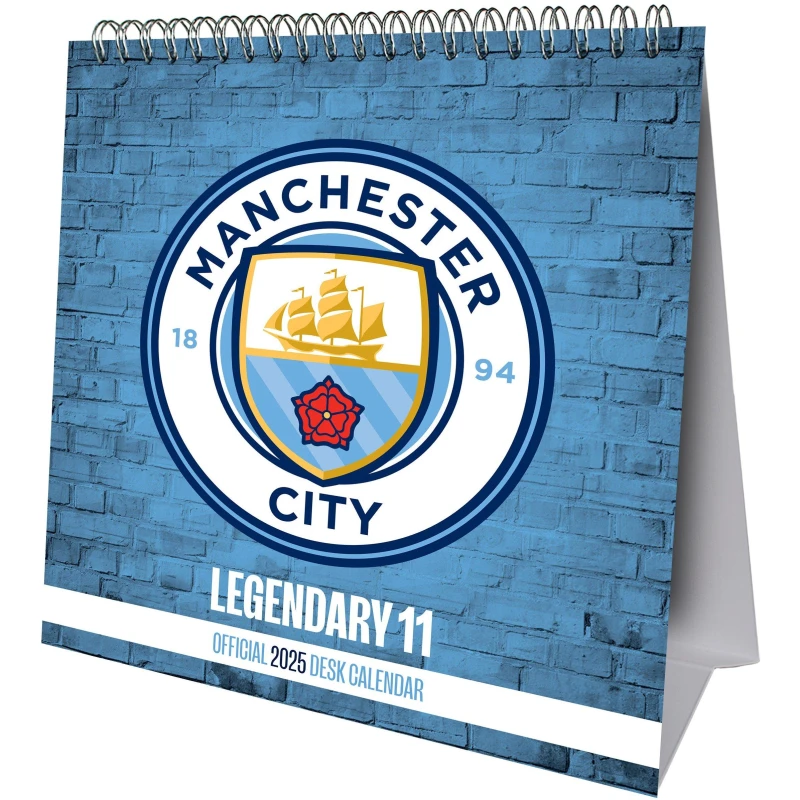 Image of Grange Manchester City Desk Calendar - White White One Size