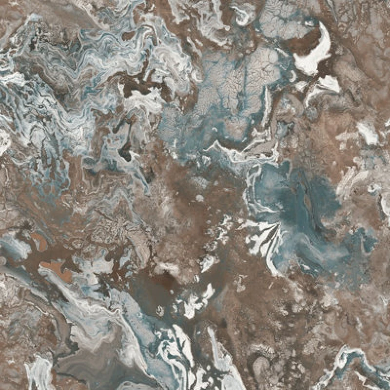 Image of Vasari Serafina Marble Blue/brown Wallpaper