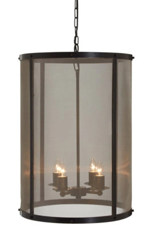 Image of Orsina Black Finish Large Pendant Light With Hints Of Gold