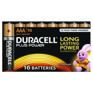 Image of Duracell Plus Power AAA 16 Pack