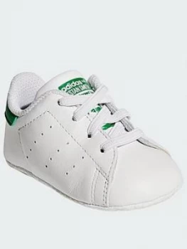 Image of adidas Originals Stan Smith Toddler Trainers - White/Green, Size 4
