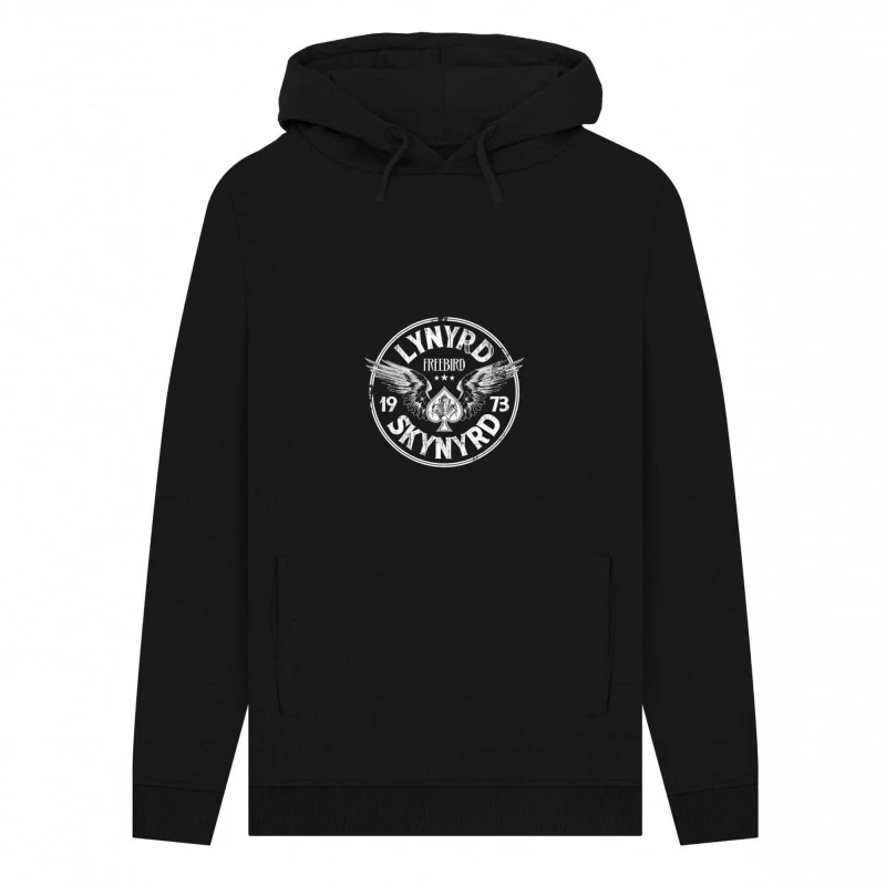 Image of Lynyrd Skynyrd Mens Freebird Print Hoodie in Black Size: Small Black Male S