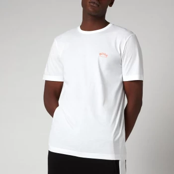 Image of Hugo Boss Athleisure Curved Small Logo T-Shirt White Size S Men