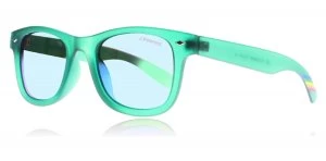 Image of Polaroid Junior 8009/N Sunglasses Matte Green PVJ Polariserade 45mm