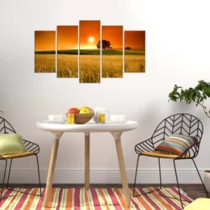 Image of 5PMX-103 Multicolor Decorative MDF Painting (5 Pieces)