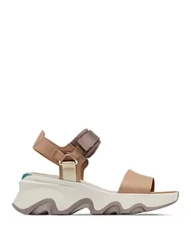 Image of Sorel Womens Kinetic Impact Y Strap Platform Sandals