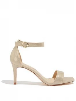 Image of Oasis Estella Going Out Heel, Gold, Size 7, Women