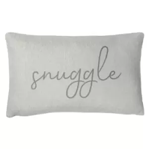 Image of Shearling Snuggle Cushion Grey