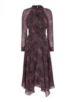 Image of Whistles Snake Print Carlotta Dress - Pink