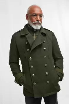 Image of Double Breasted Military Coat