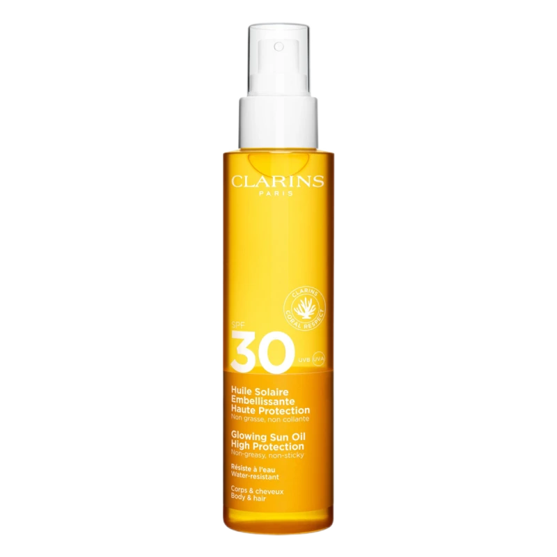 Image of Clarins Glowing Sun Oil High Protection SPF30 Multi unisex