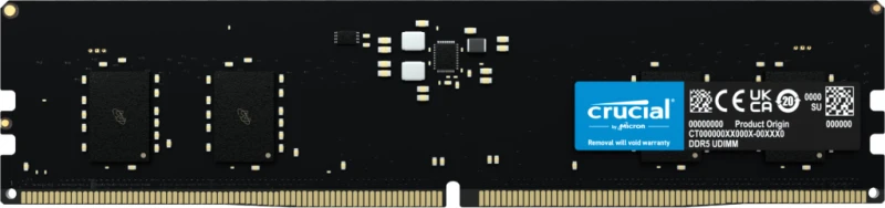 Image of Crucial CT8G56C46U5 memory module 8GB 1 x 8GB DDR5 288-pin DIMM ECC