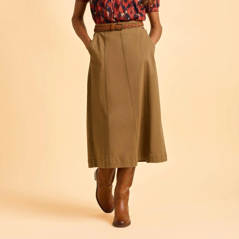 Image of Brakeburn Joni Skirt Beige female UK 12