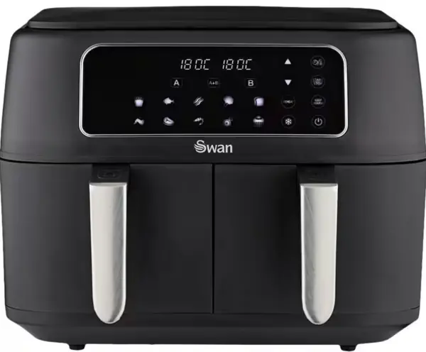 Image of Swan Retro SDA1804GE 1700W 5.5L Digital Dual Air Fryer