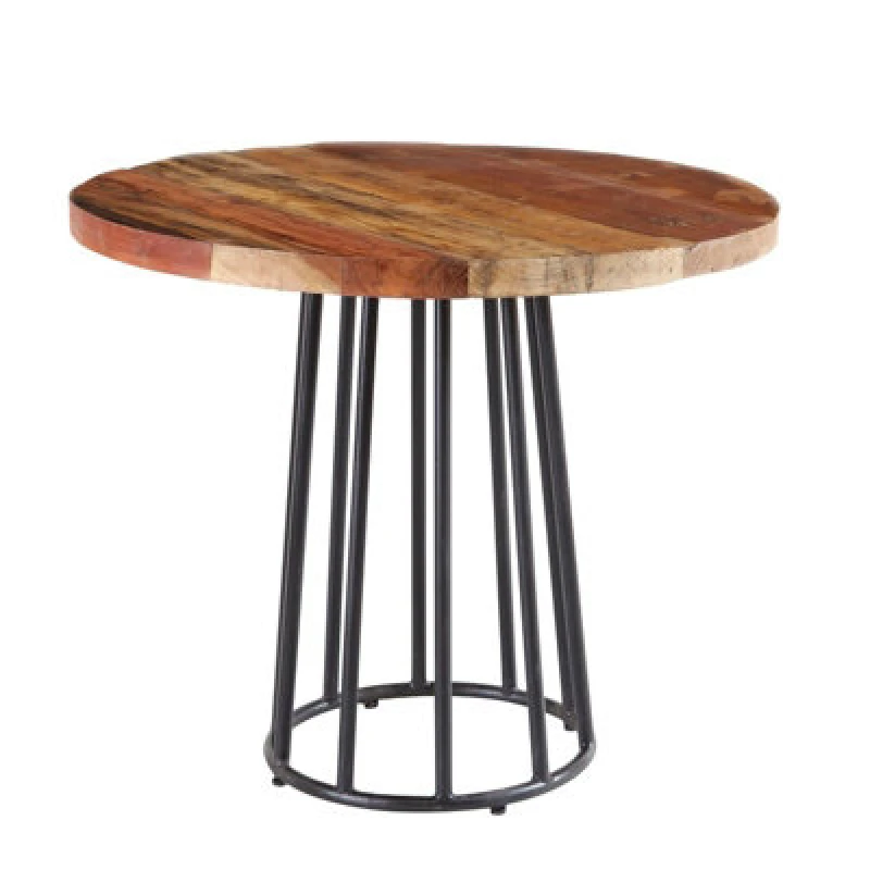 Image of Buttercup Farm Coastal Round Dining Table - Wood - L90 X W90 X H78 Cm