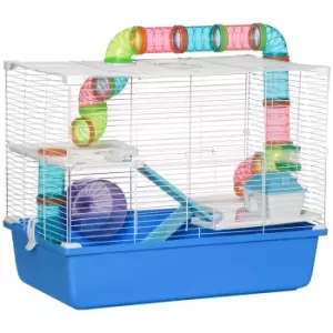 Image of Pawhut Large Hamster Cage - Blue