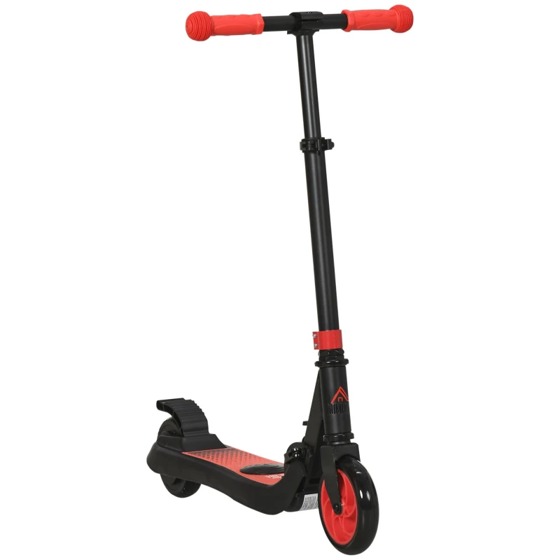 Image of HOMCOM Folding Electric Scooter with Rear Wheel Brake Red