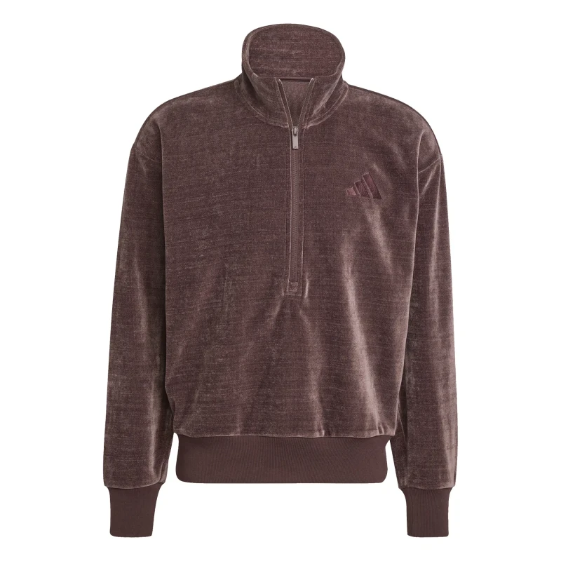 Image of Adidas Half zip sweatshirt adidas All Szn Marron Male L