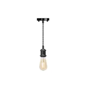 Image of 4lite LED Pendant with ST64 Bulb - Blackened Silver