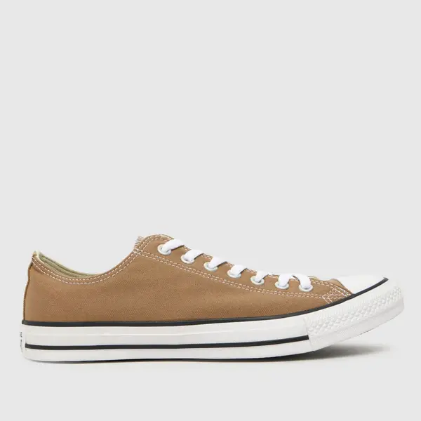 Image of Converse all star ox trainers in tan Tan UK 7 (EU 40)