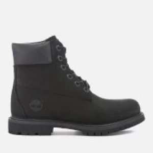 Image of Timberland Womens 6" Nubuck Premium Boots - Black - UK 7