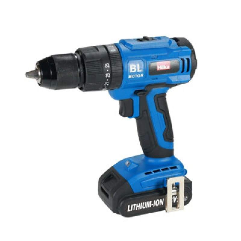 Image of Hilka 18V Li-Ion Brushless Combi Drill With Two 2.0Ah Batteries & 50 Pce Accessories