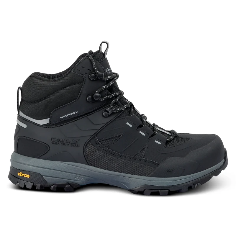 Image of Regatta Regatta Men Regen Breathable Waterproof Walking Boots in Jet Black Size: 9 Jet Black 9 Male 5063516062066