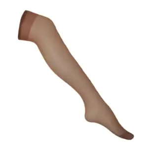 Image of Silky Womens/Ladies Smooth Knit Knee Highs (2 Pairs) (One Size (UK Shoe 3-8)) (Pewter)