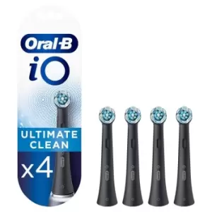 Image of Oral B iO Ultimate Cleaning Black Electric Toothbrush Replacement Heads 4Pcs