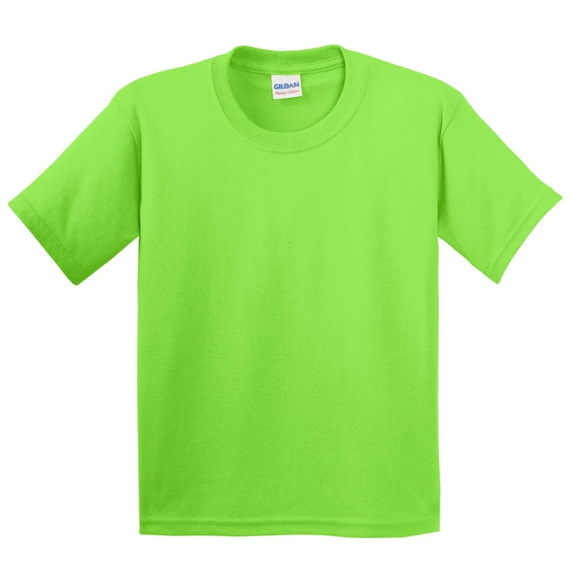 Image of Gildan Heavy Cotton T-Shirt Pack of 2 in Lime Size: XS Lime Unisex XS