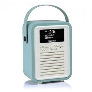 Image of ViewQwest Retro Mini Portable Digital Mint colour White