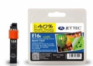 Image of Epson T1621 Black Remanufactured Ink Cartridge by JetTec E16B