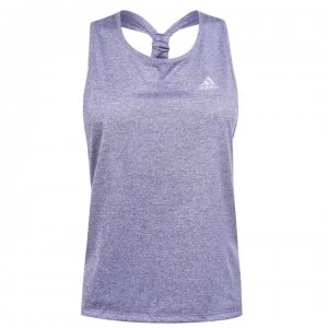 Image of adidas Womens Tennis Club Tie Tank Top Loose - Purple/Silver