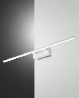 Image of Nala LED Bathroom Over Mirror Light White Glass, IP44