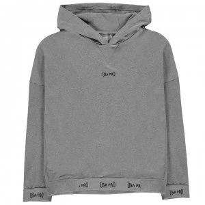 Image of USA Pro Over The Head Hoody Junior Girls - Grey Marl