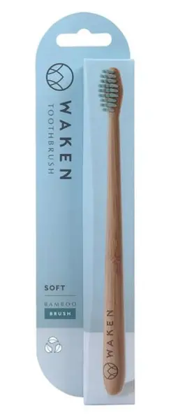 Image of Waken Bamboo Blue Toothbrush