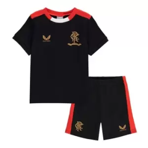 Image of Castore Rangers Away Baby Kit 2021 2022 - Black