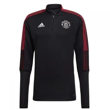 Image of adidas Manchester United Training Top 2021 2022 - Black