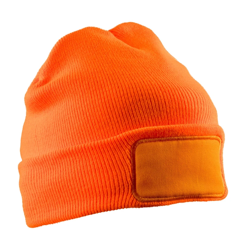 Image of Result Result Men Thinsulate Printable Winter Beanie in Orange Orange One Size Male 5063425111770