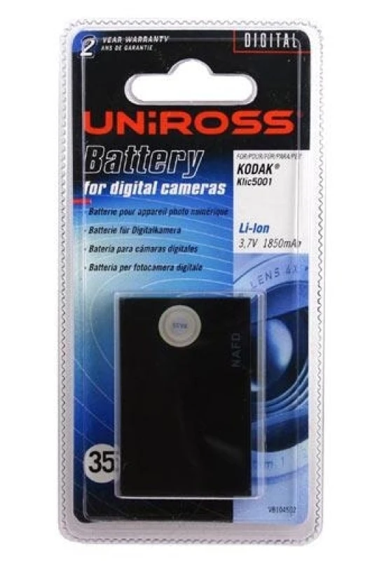 Image of Uniross Digital camera battery VB104502 Lithium-Ion (Li-Ion) 1850 mAh
