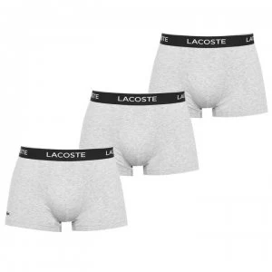 Image of Lacoste 3 Pack Trunks - Grey