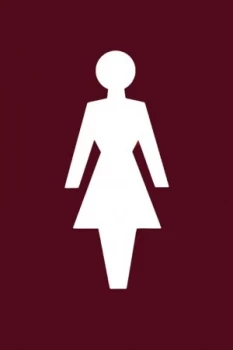 Image of Nylon 100x150mm Female Door Sign