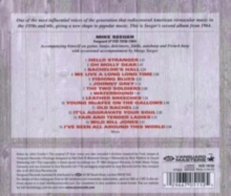 Image of Mike Seeger CD / Album