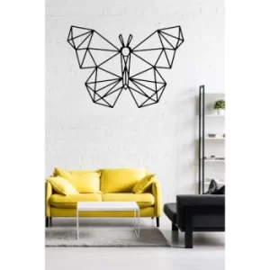 Image of Butterfly Black Decorative Metal Wall Accessory